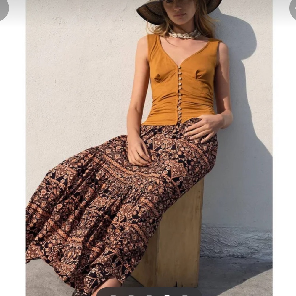 18 FREE PEOPLE ALL ABOUT THE TIERS SKIRT NWT